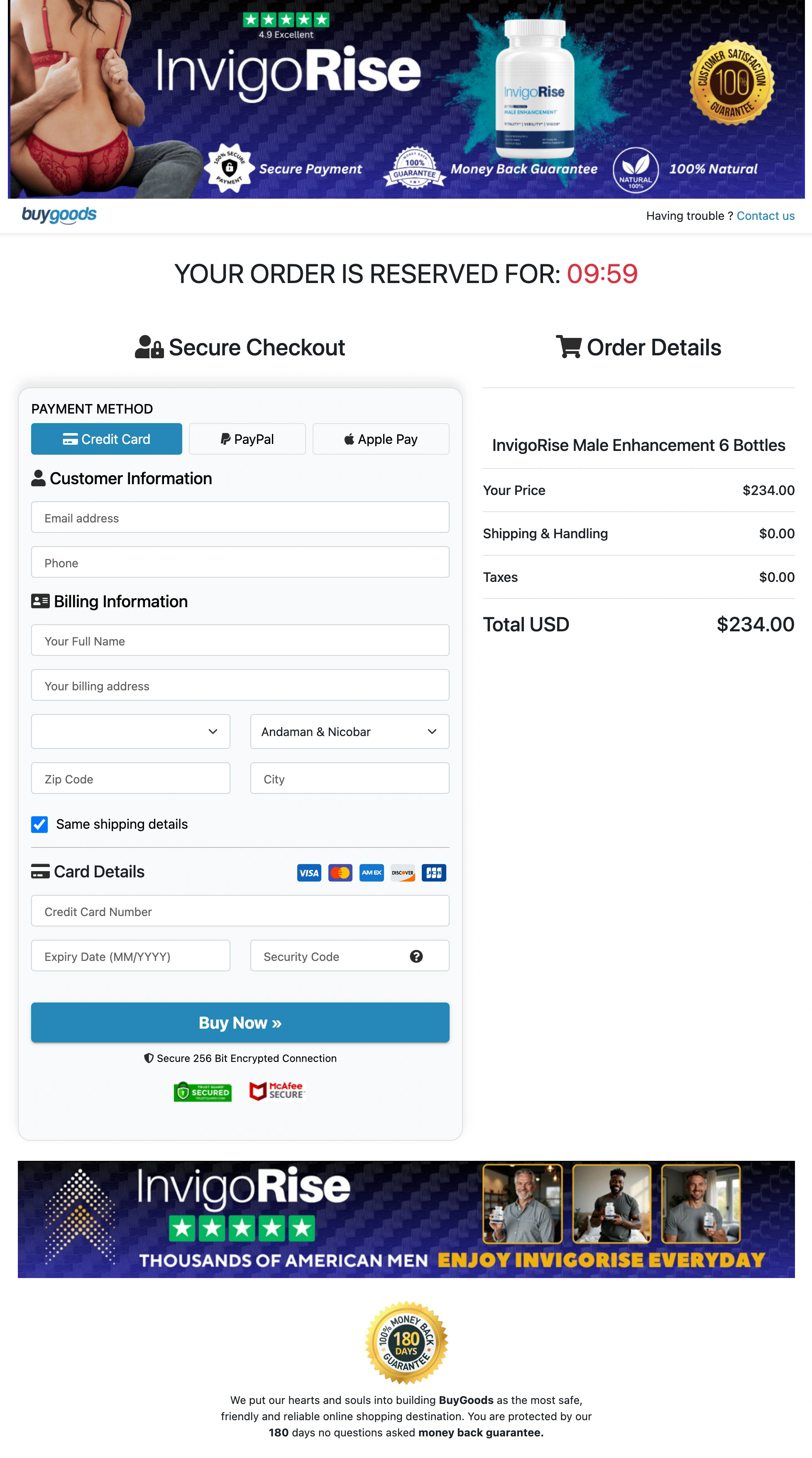 InvigoRise add to cart